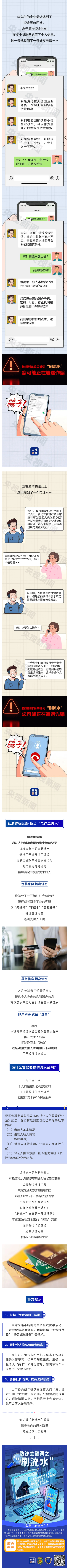 全民反詐丨辦貸款、領補助需要“刷流水”？當心成為“洗錢工具”