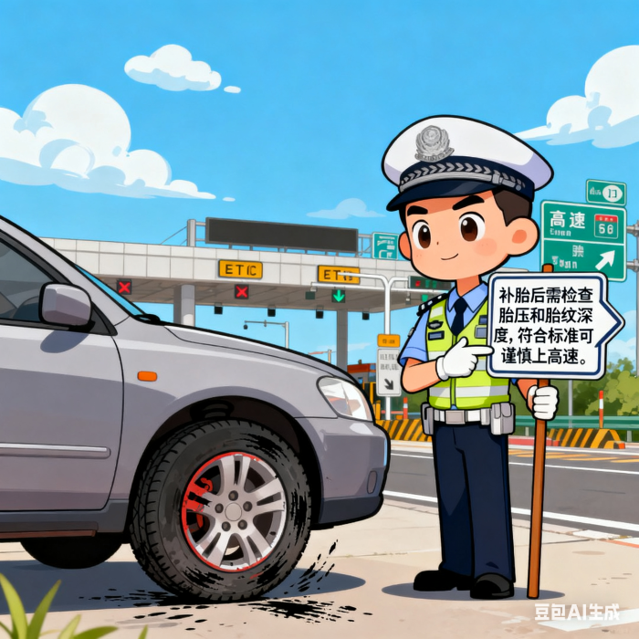 補胎插圖