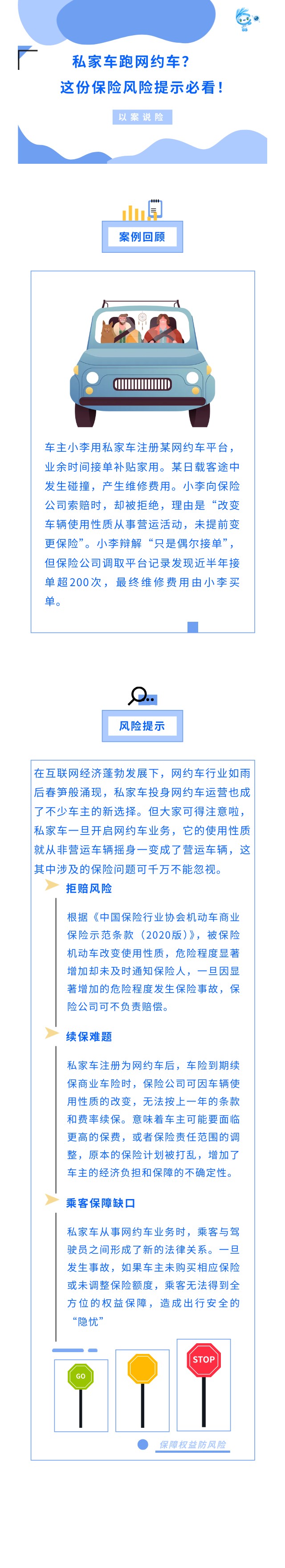 私家車跑網(wǎng)約車 這份保險風(fēng)險提示必看